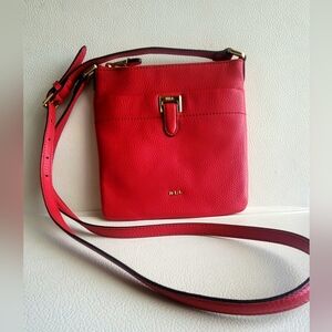 Ralph Lauren Vintage Red Carlisle Crossbody NWOT